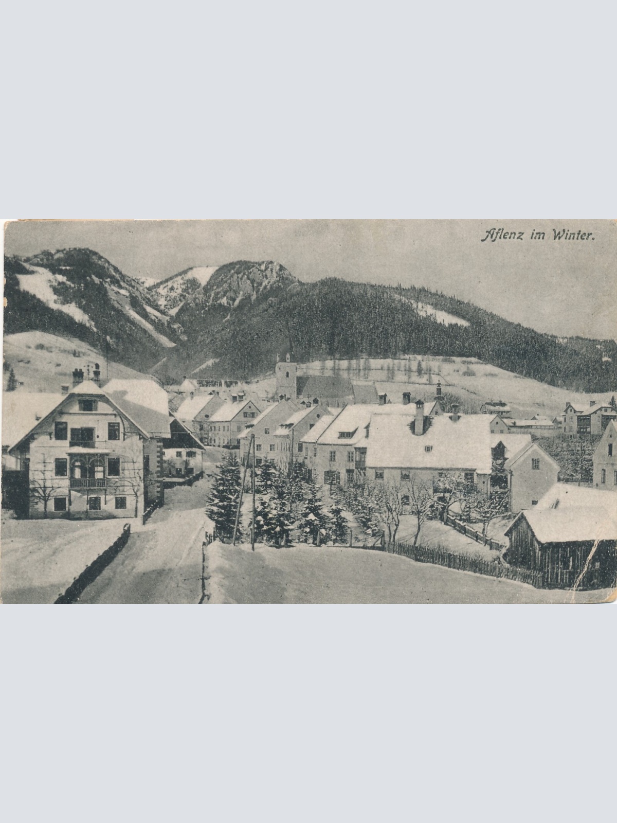 AK aus Aflenz im Winter Steiermark Ansichtskarte (12329)