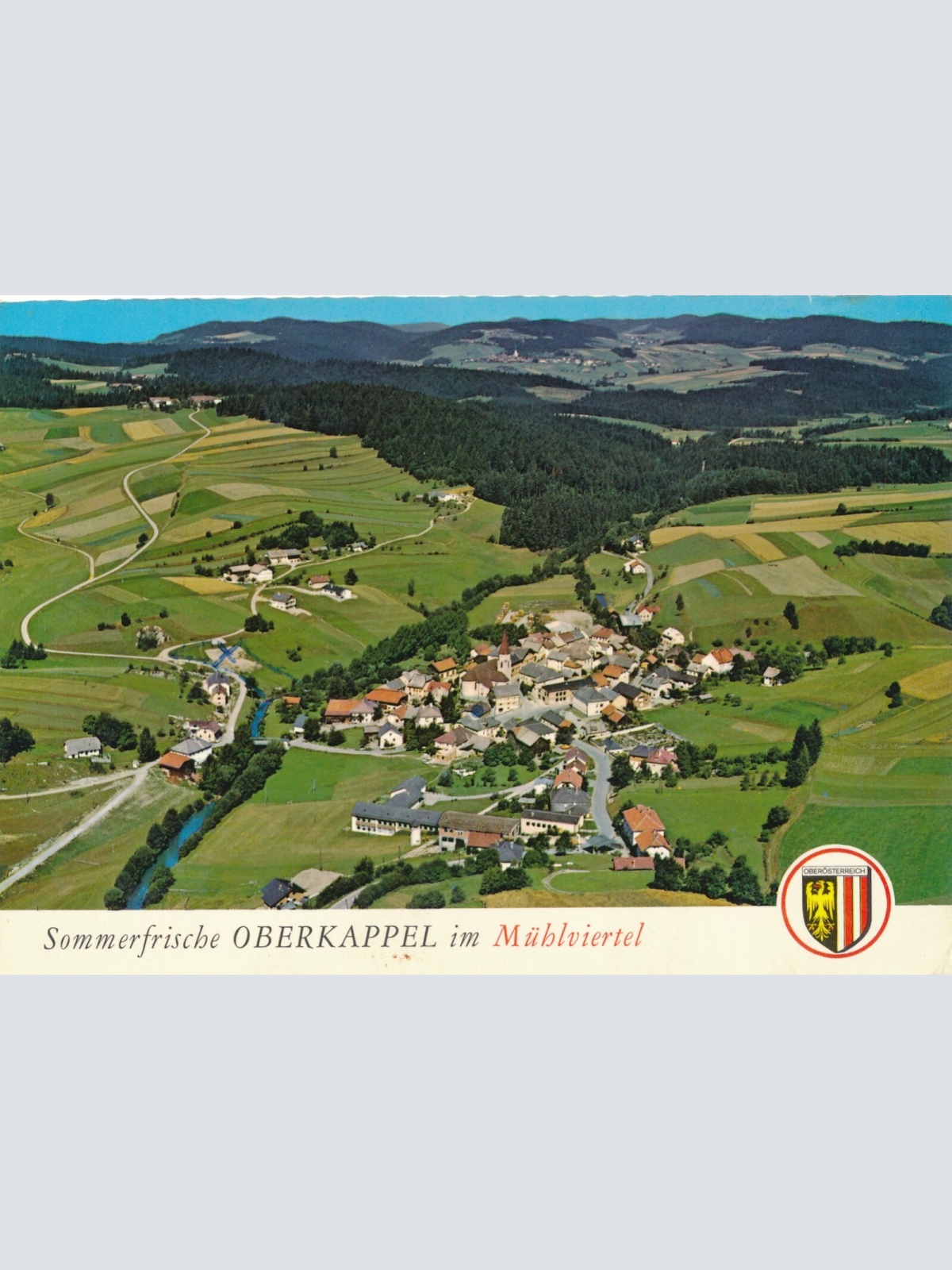 AK aus Oberkappel Oberösterreich Fliegerfoto Ansichtskarte (J374)