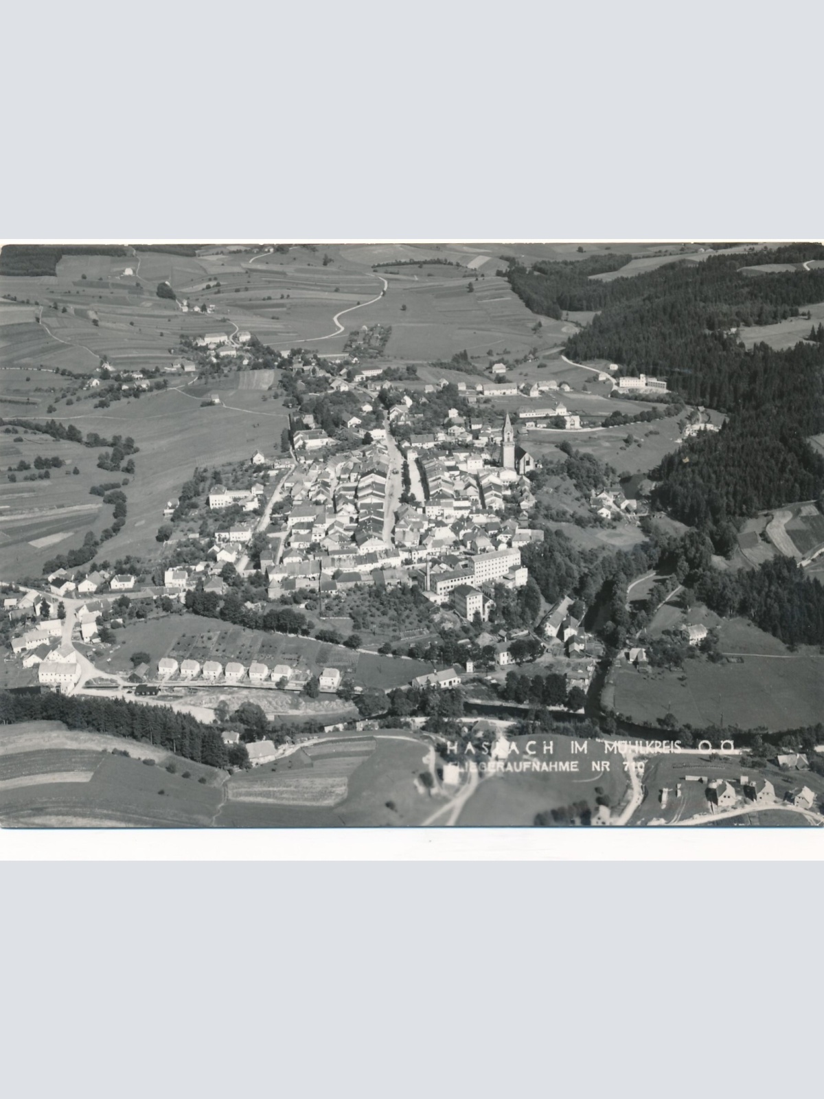 AK aus Haslach Fliegeraufnahme Nr. 710 Oberösterreich Ansichtskarte (12941)