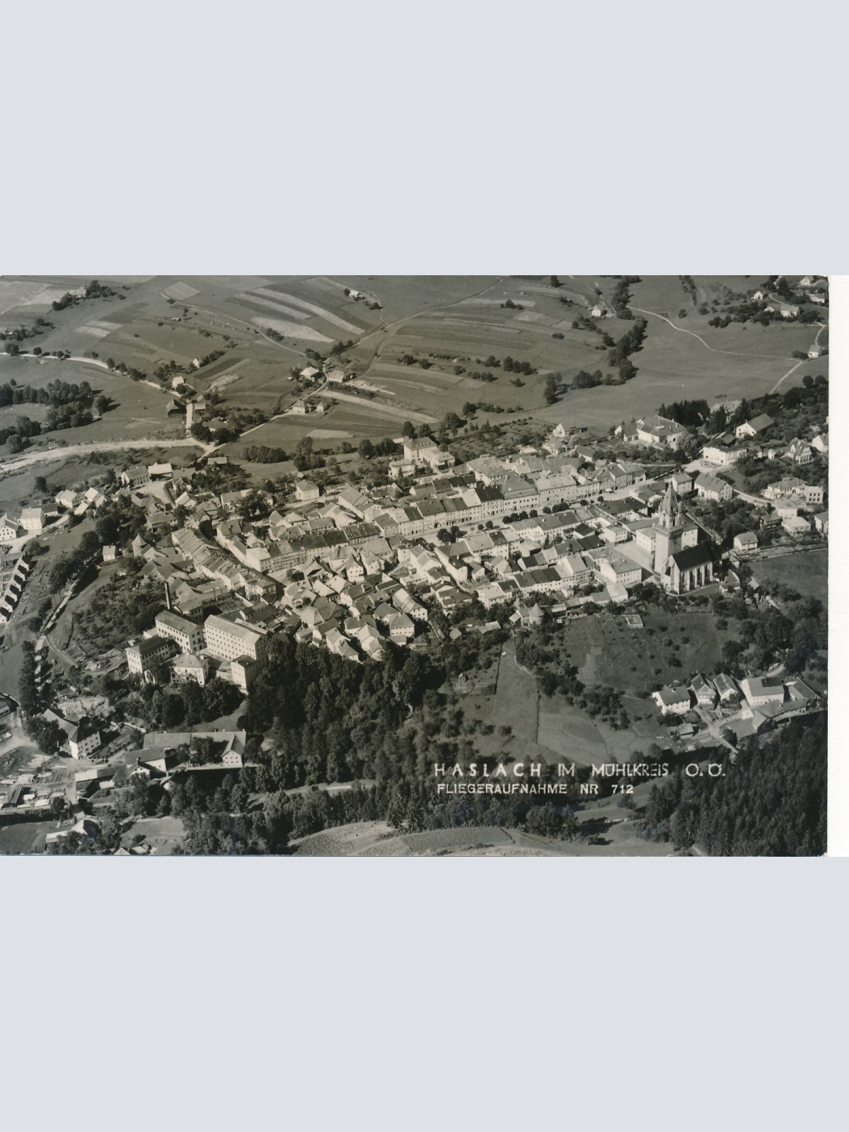 AK aus Haslach Fliegeraufnahme Nr. 712 Oberösterreich Ansichtskarte (12942)