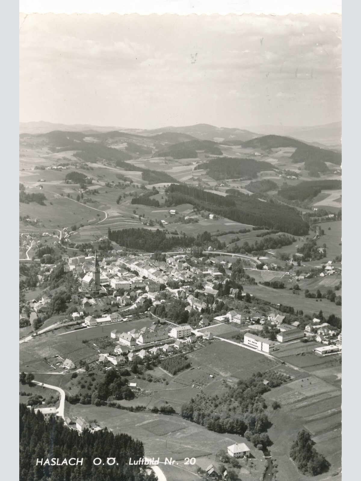 AK aus Haslach Luftbild Nr. 20 Oberösterreich Ansichtskarte (12944)