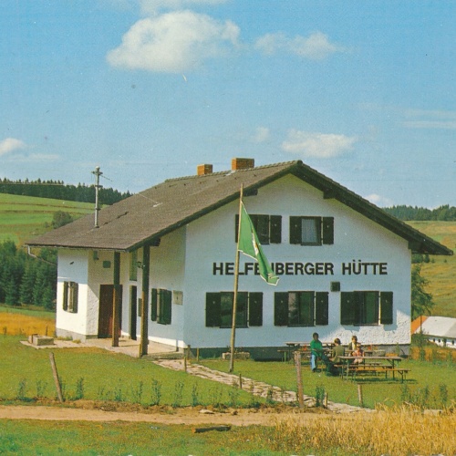 AK aus Helfenberg mit Helfenberger Hütte Oberösterreich Ansichtskarte (J384)