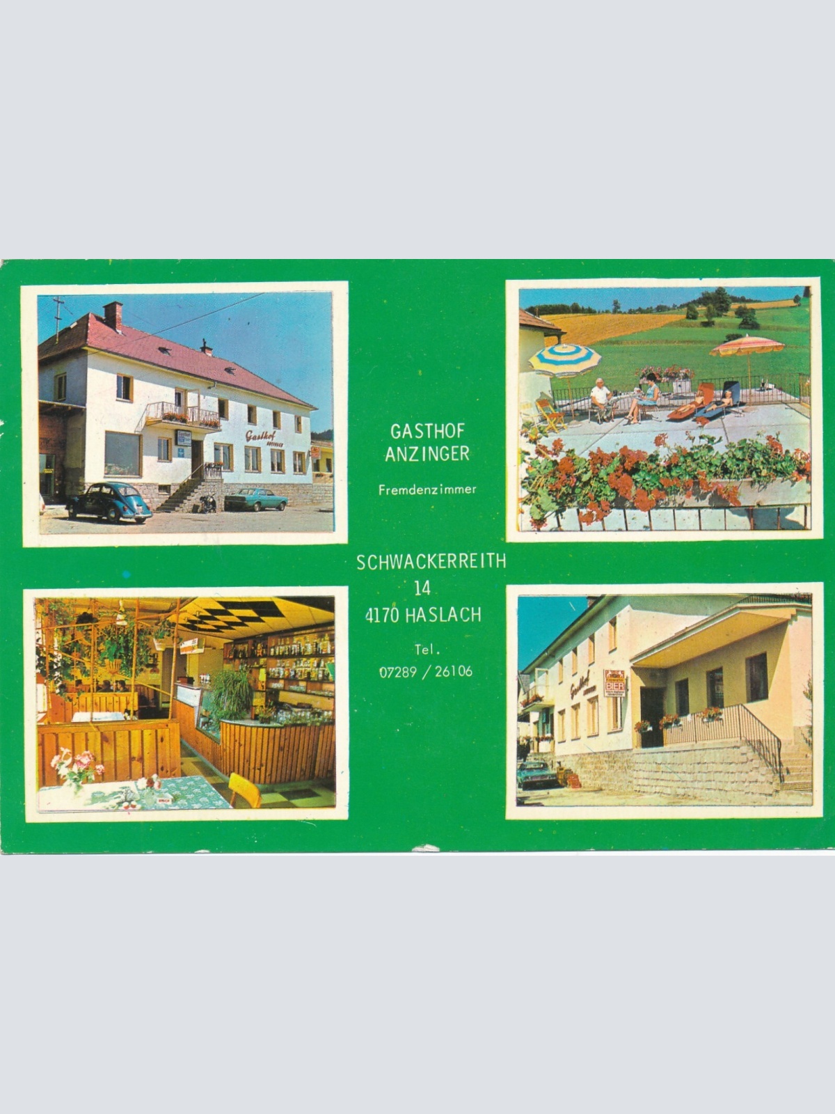 AK aus Haslach mit Gasthof Anzinger Mehrbildkarte Ansichtskarte (J386)