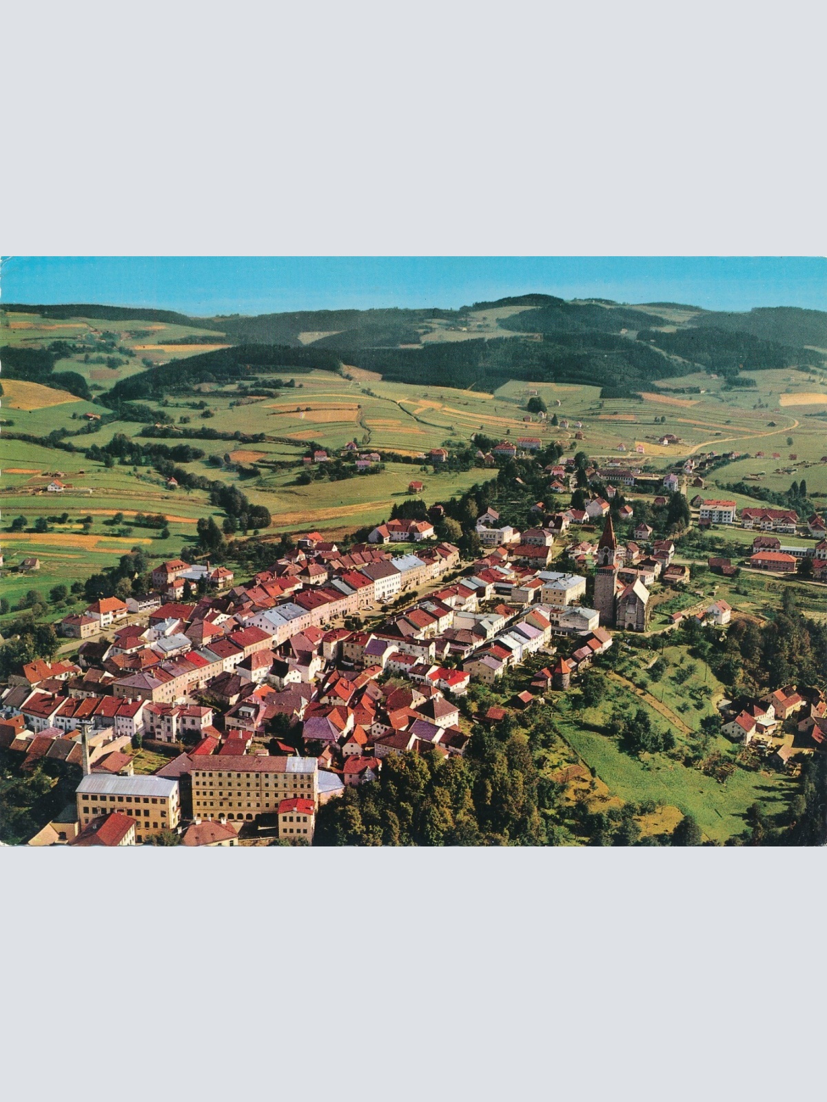 AK aus Haslach Oberösterreich Fliegerfoto Ansichtskarte (J389)