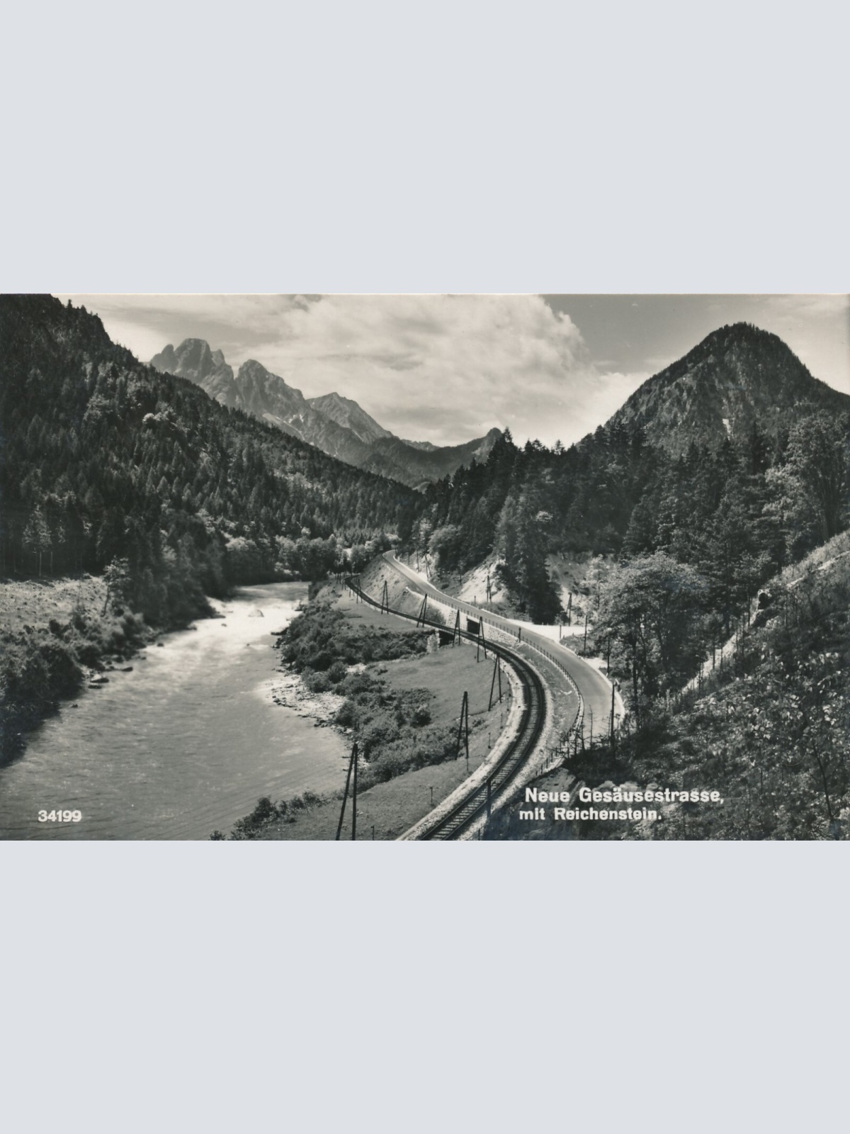 AK von der neuen Gesäusestrasse Steiermark Ansichtskarte (13049)