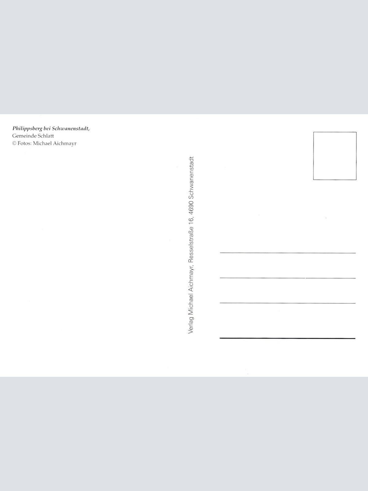 AK, Philippsberg bei Schwanenstadt, Oberösterreich (S3138)