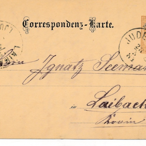 2 Kreuzer - Ganzsachen - Karte 1884 aus Judenburg (12995)