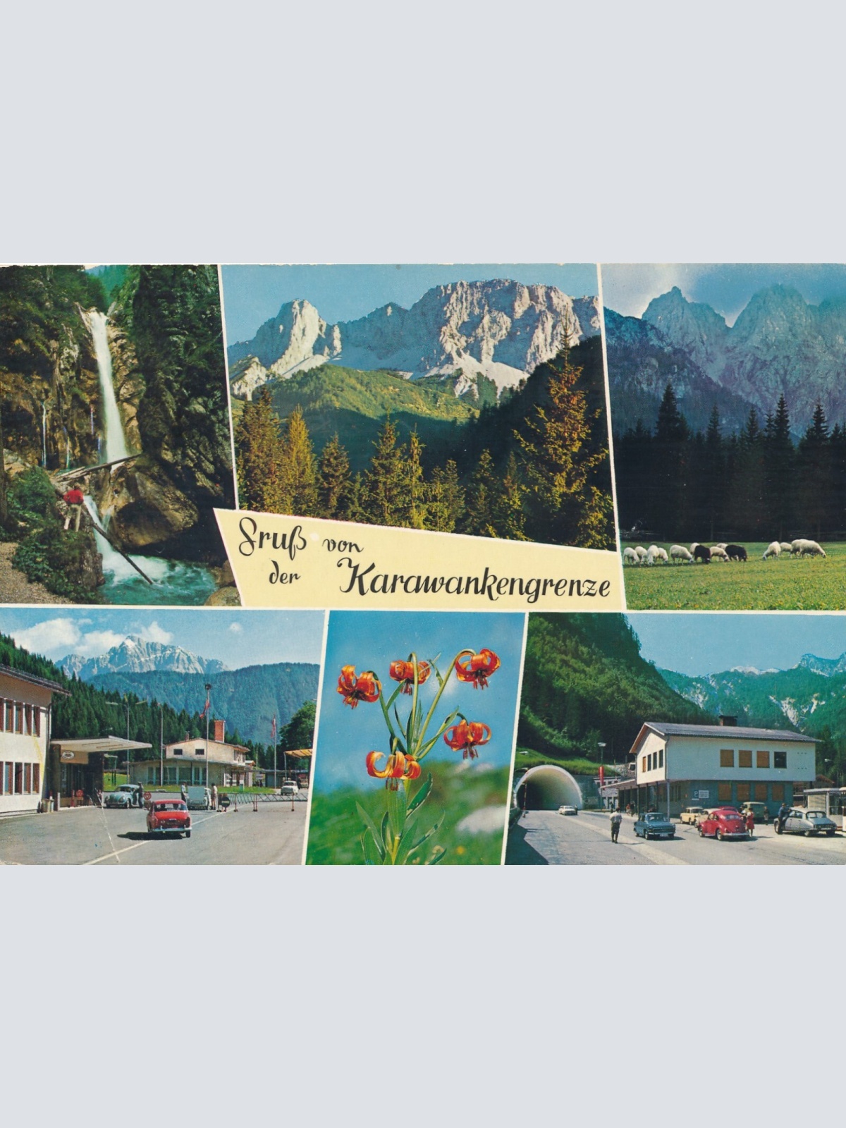 AK, Gruß von der Karawankengrenze, Kärnten (S3166)