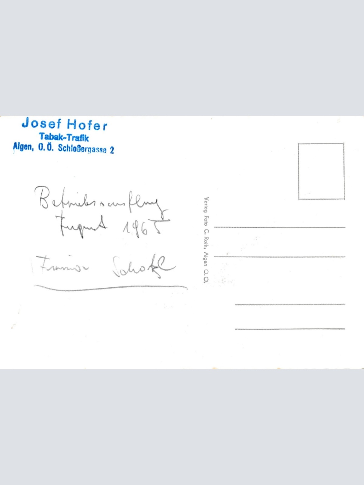 AK aus Aigen Oberösterreich Ansichtskarte (12955)