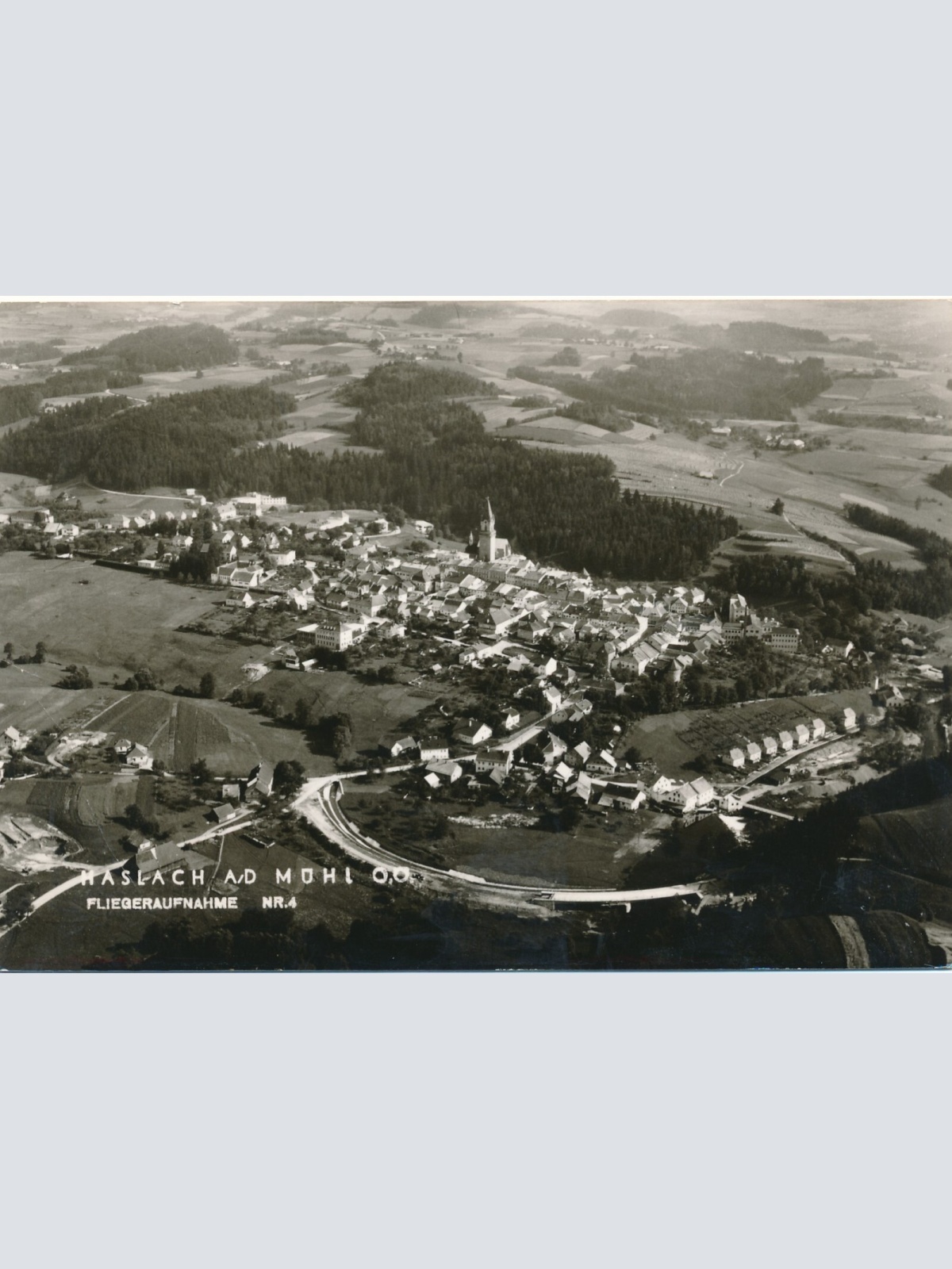 AK aus Haslach Fliegeraufnahme Nr. 4 Oberösterreich Ansichtskarte (12959)