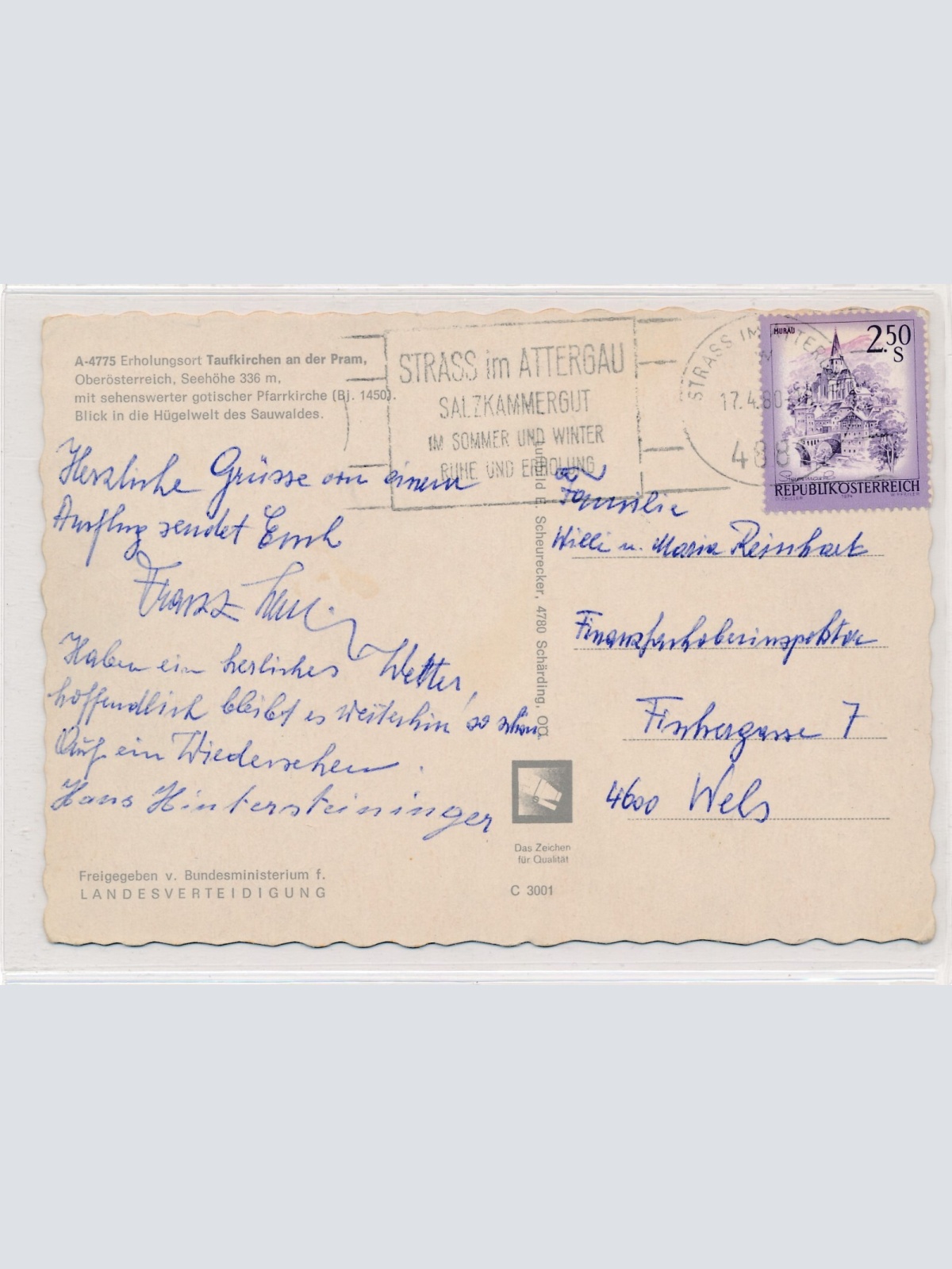 AK, Taufkirchen an der Pram, Oberösterreich (S3030)