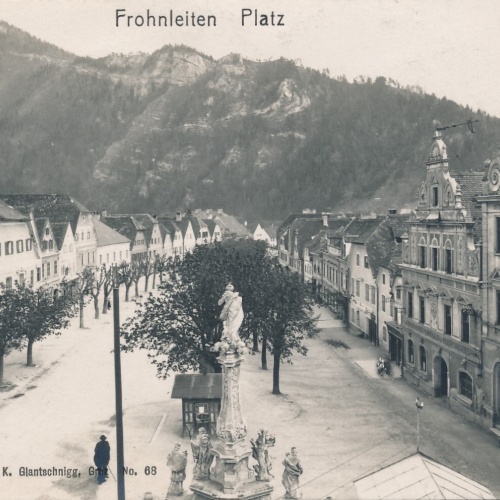 AK aus Frohnleiten Platz Steiermark Ansichtskarte (13487)