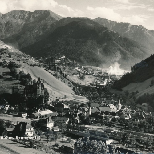 AK aus Eisenerz m. Krumpental Steiermark Ansichtskarte (13483)