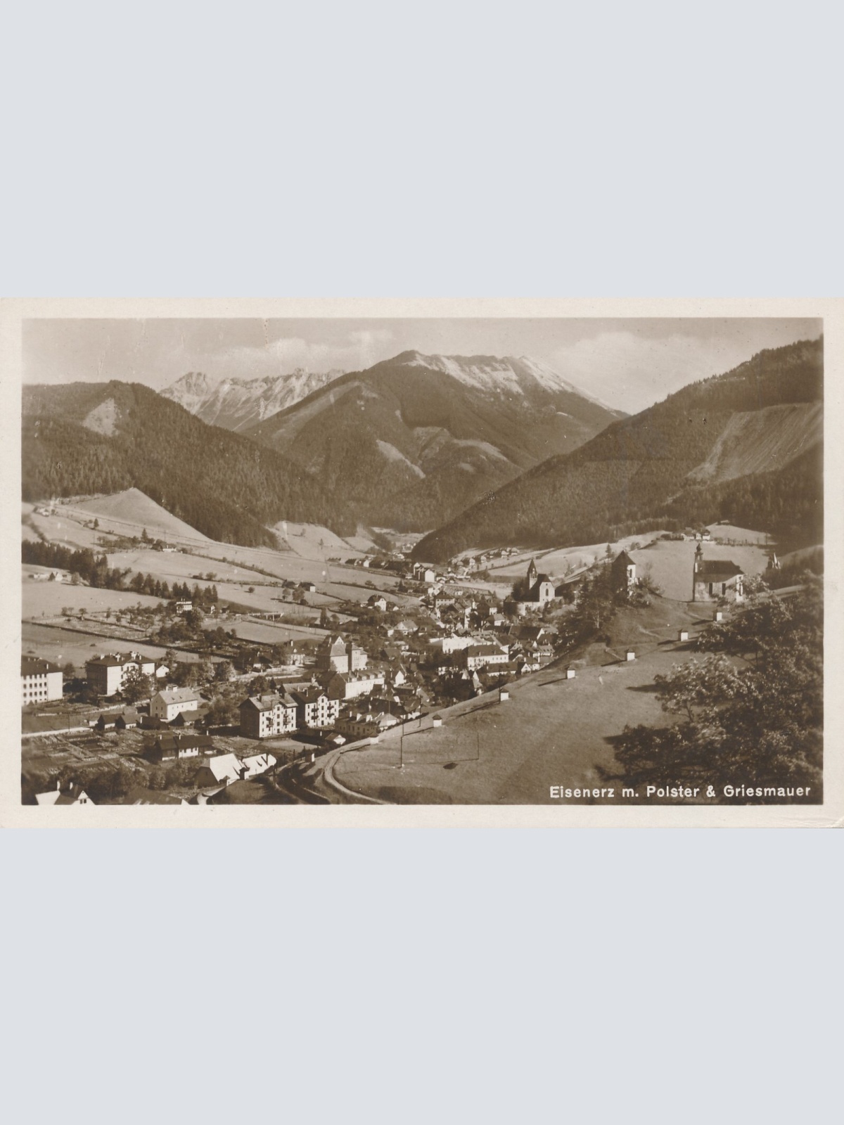 AK aus Eisenerz m . Poister Steiermark Ansichtskarte (13482)