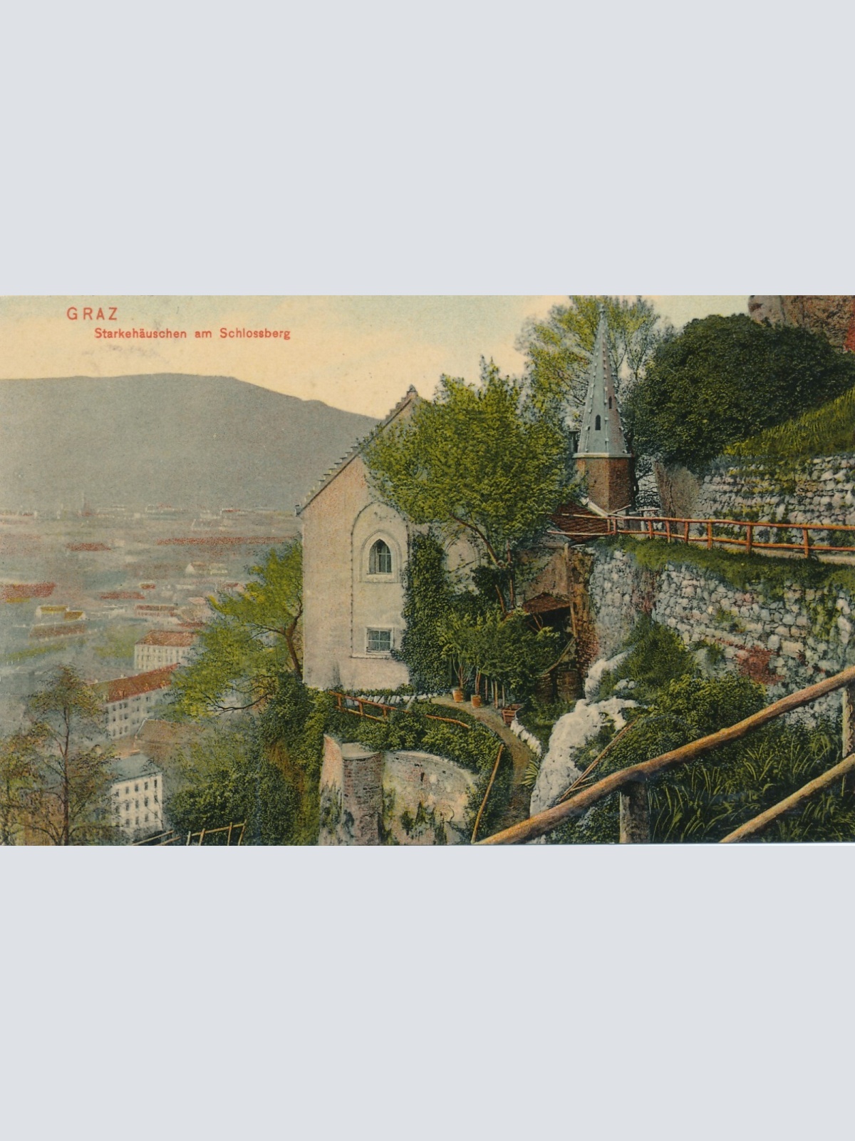 AK aus Graz Starkenhäuschen am Schlossberg Steiermark Ansichtskarte (13462)