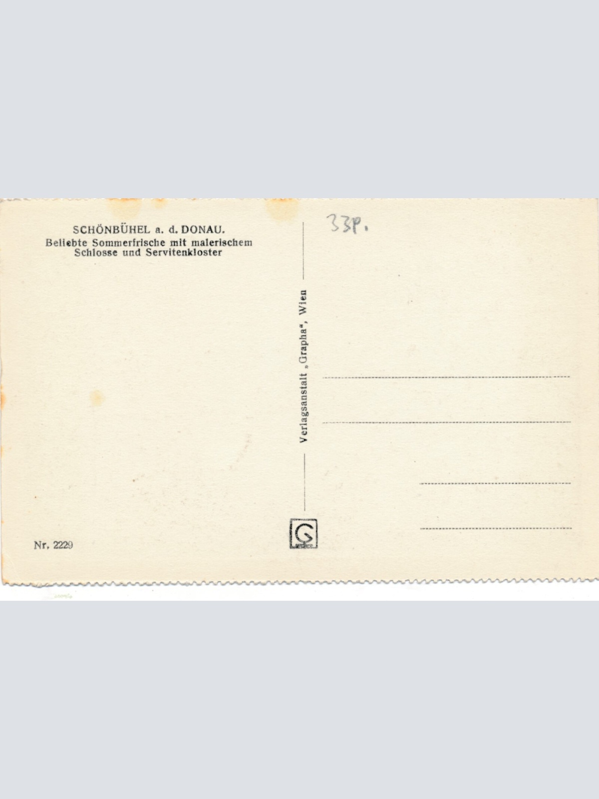 AK aus Schönbühel mit Schloss Niederösterreich Ansichtskarte (13536)