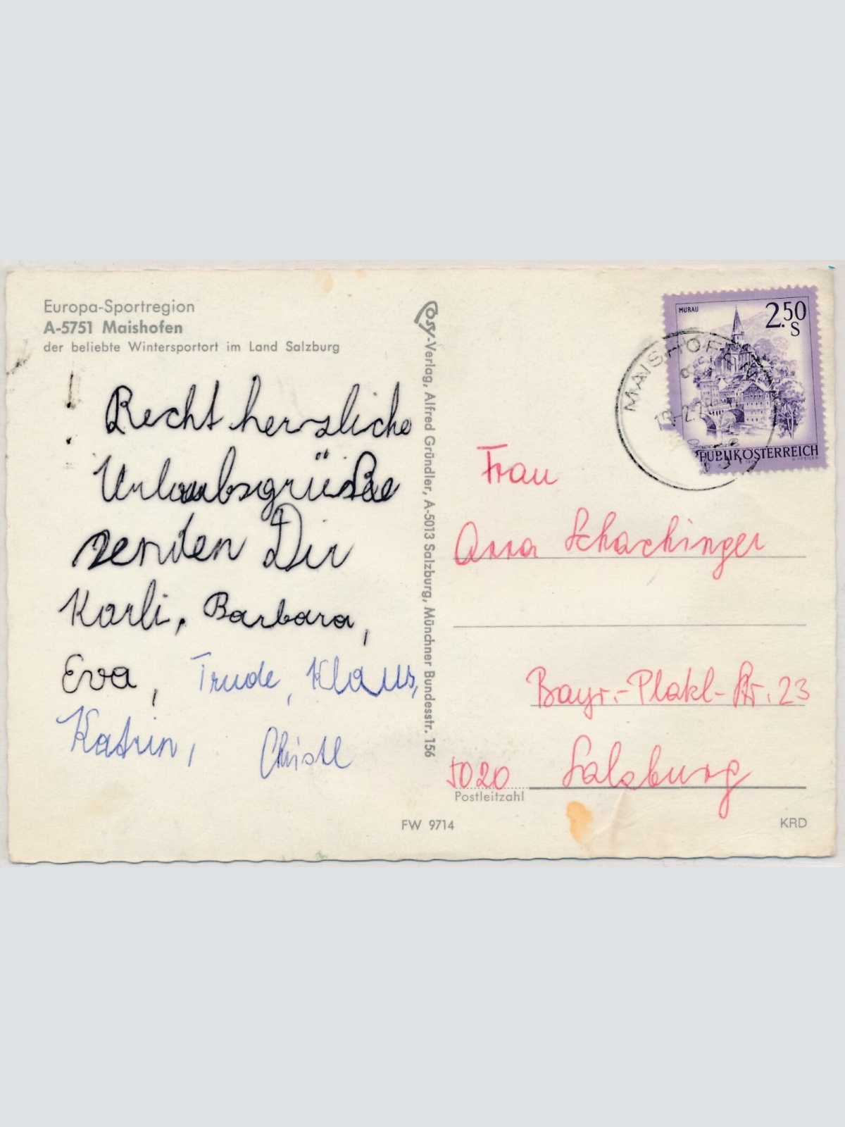 AK, Maishofen, Salzburg (S3185)