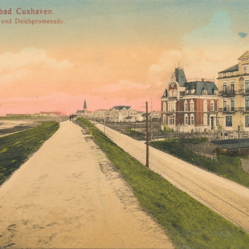 AK aus Cuxhaven Nordseebad mit Hotel Central Niedersachsen Ansichtskarte (12724)