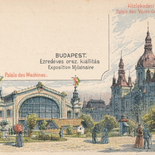 Ganzsachen - Litho - Karte aus Budapest Ungarn Gepcsarnok Ansichtskarte (12723)
