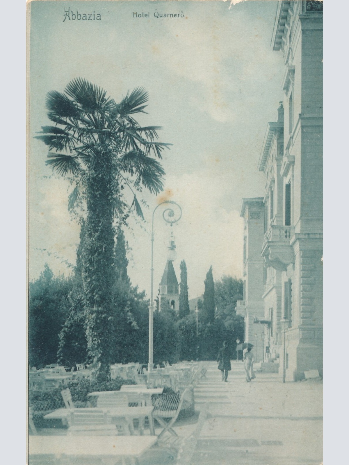 AK aus Abbazia mit Hotel Quarneru Kroatien Ansichtskarte (13222)