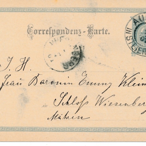 5 Heller - Ganzsachen - Karte 1904 aus Aussee (13364)