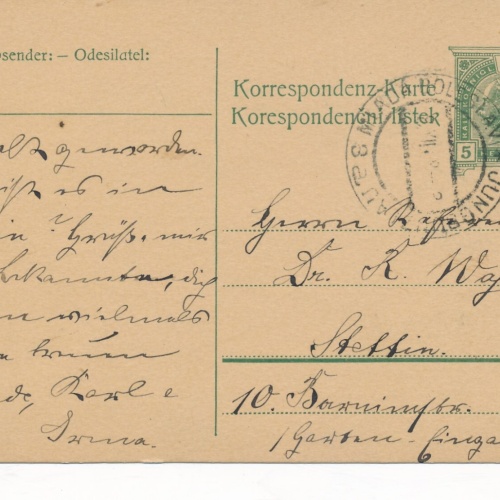 5 Heller - Ganzsachen - Karte aus Miada Boleslav (13367)