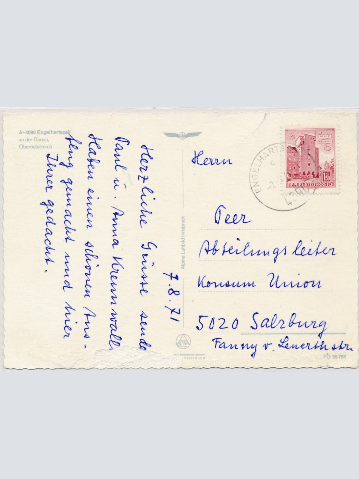 AK, Engelhartszell, Oberösterreich (S3091)