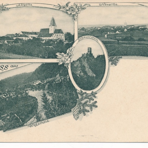 AK gruss aus Wegscheid Niederösterreich Ansichtskarte (12971)