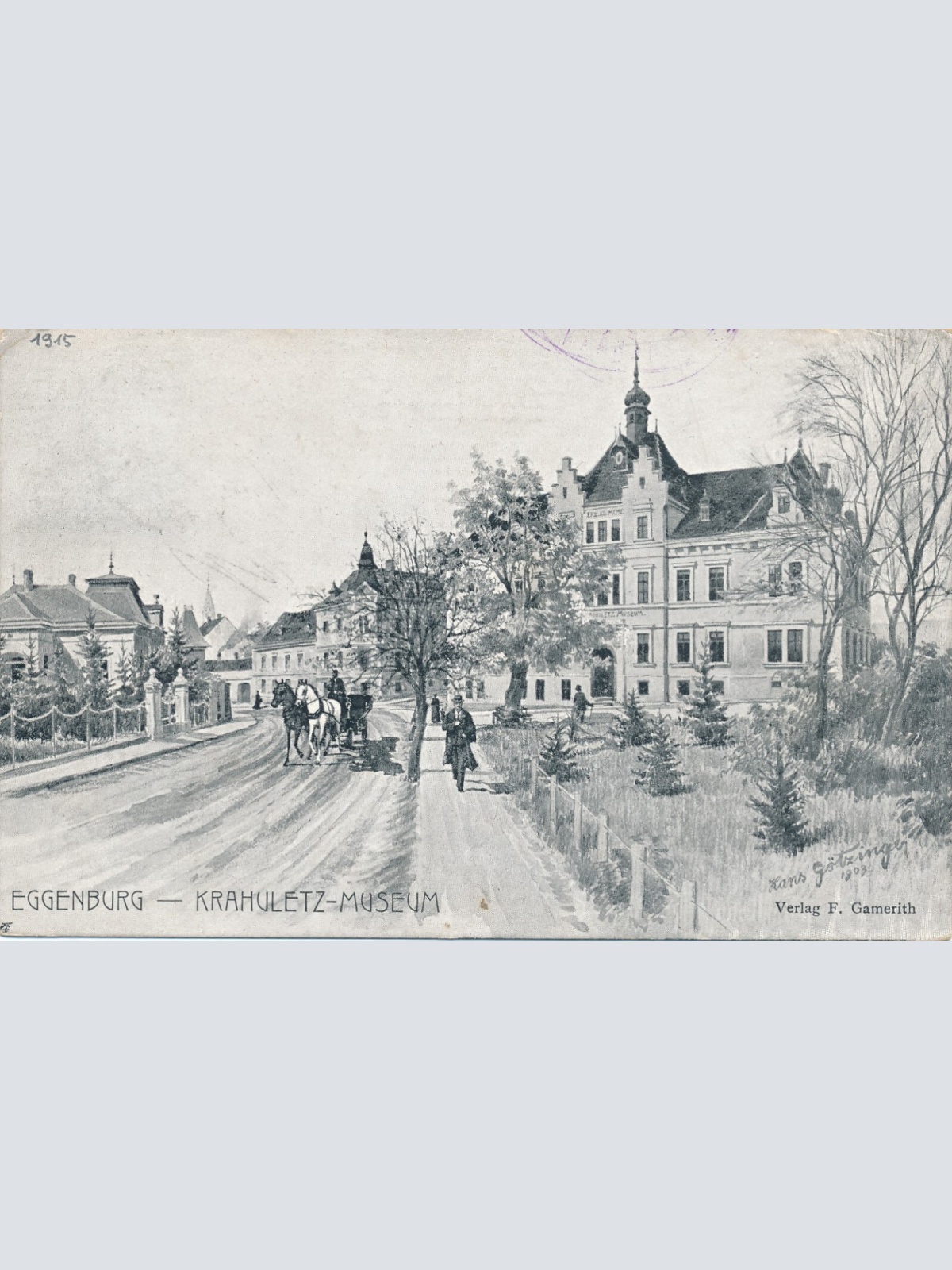 AK aus Eggenburg mit Krahuletz Museum Ansichtskarte (12976)