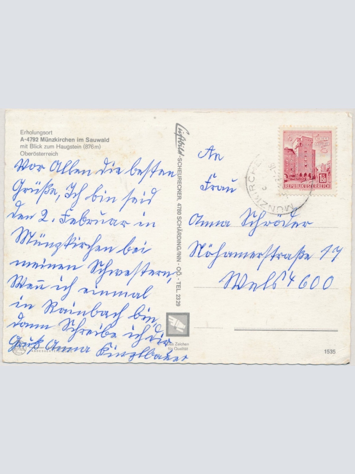 AK, Münzkirchen im Sauwald, Oberösterreich (S3076)