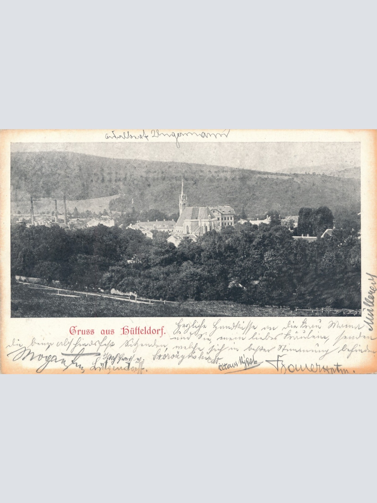 AK, Gruß aus Hütteldorf, Wien (S3348)