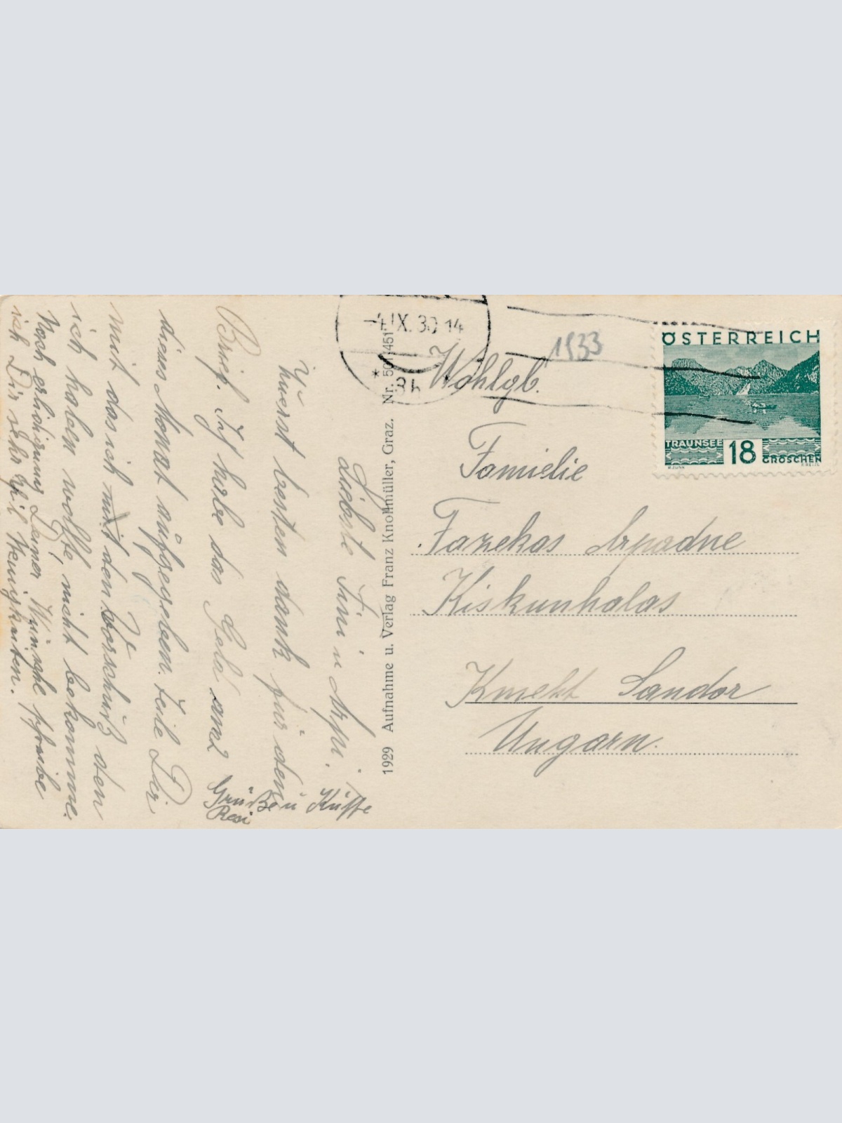 AK aus Graz Universität Steiermark Ansichtskarte (13296)