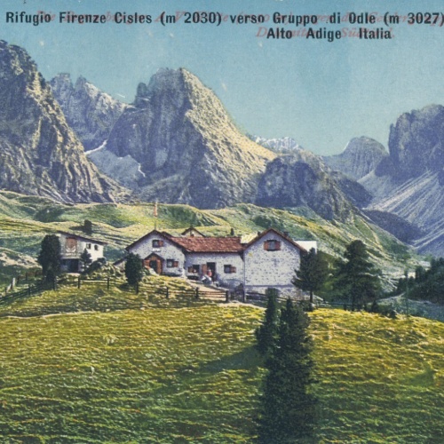 AK aus Rifugio Firenze Cisles Italien Ansichtskarte (13284)