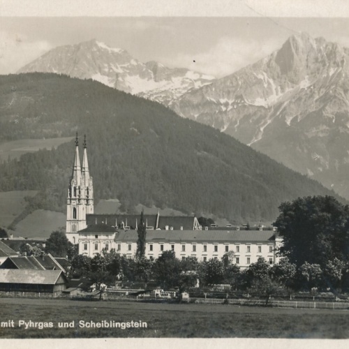 AK aus Admont mit Stift Steiermark Ansichtskarte (13282)