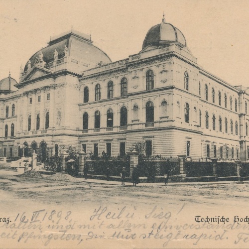 AK aus Graz Technische Hochschule Steiermark Ansichtskarte (13297)