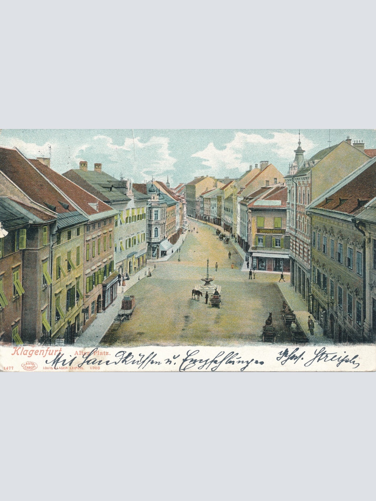 AK aus Klagenfurt Alter Platz Kärnten Ansichtskarte (13337)