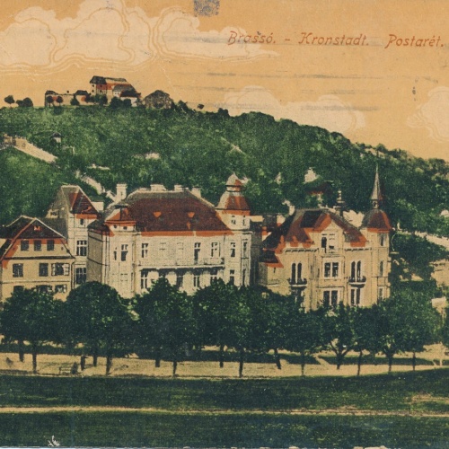 AK aus Brasso - Kronstadt Postaret Postwiese Rumänien Ansichtskarte (13322)