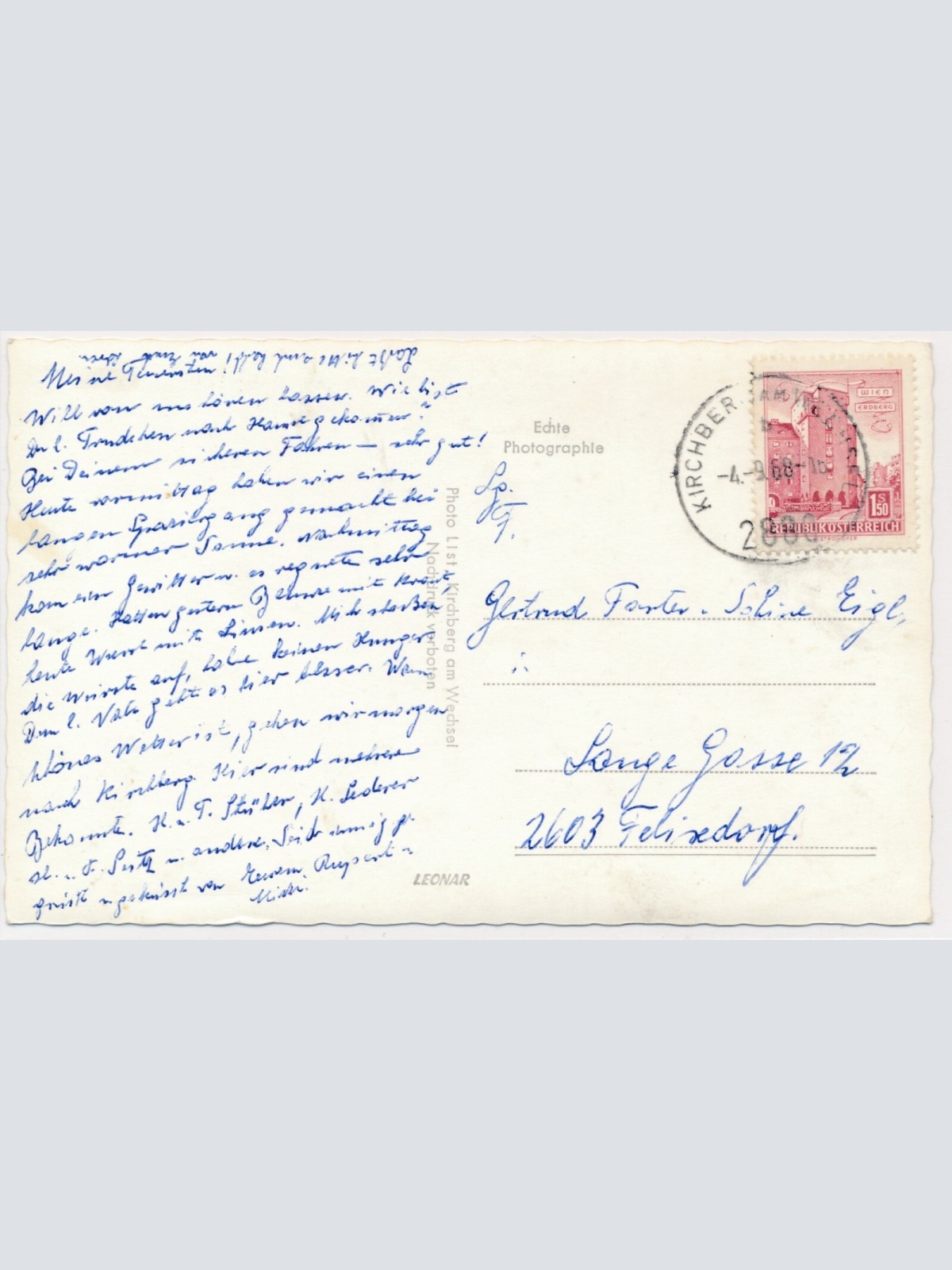 AK, Kirchberg am Wechsel, Niederösterreich (S3434)