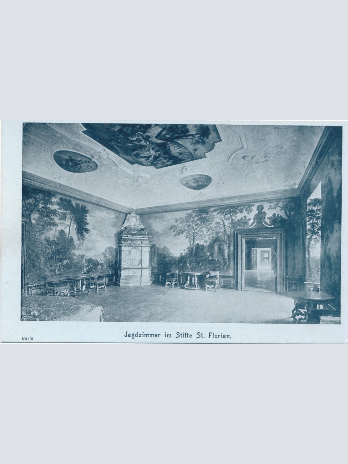 AK, Jagdzimmer im Stift St. Florian, Oberösterreich (S3457)