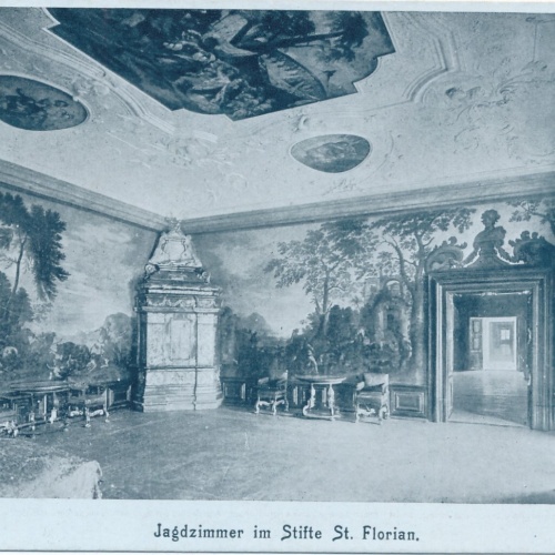 AK, Jagdzimmer im Stift St. Florian, Oberösterreich (S3457)