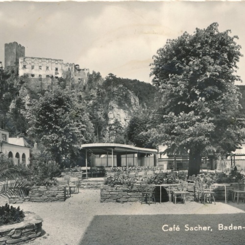 AK, Caffee Sacher, Baden, Niederösterreich (S3377)
