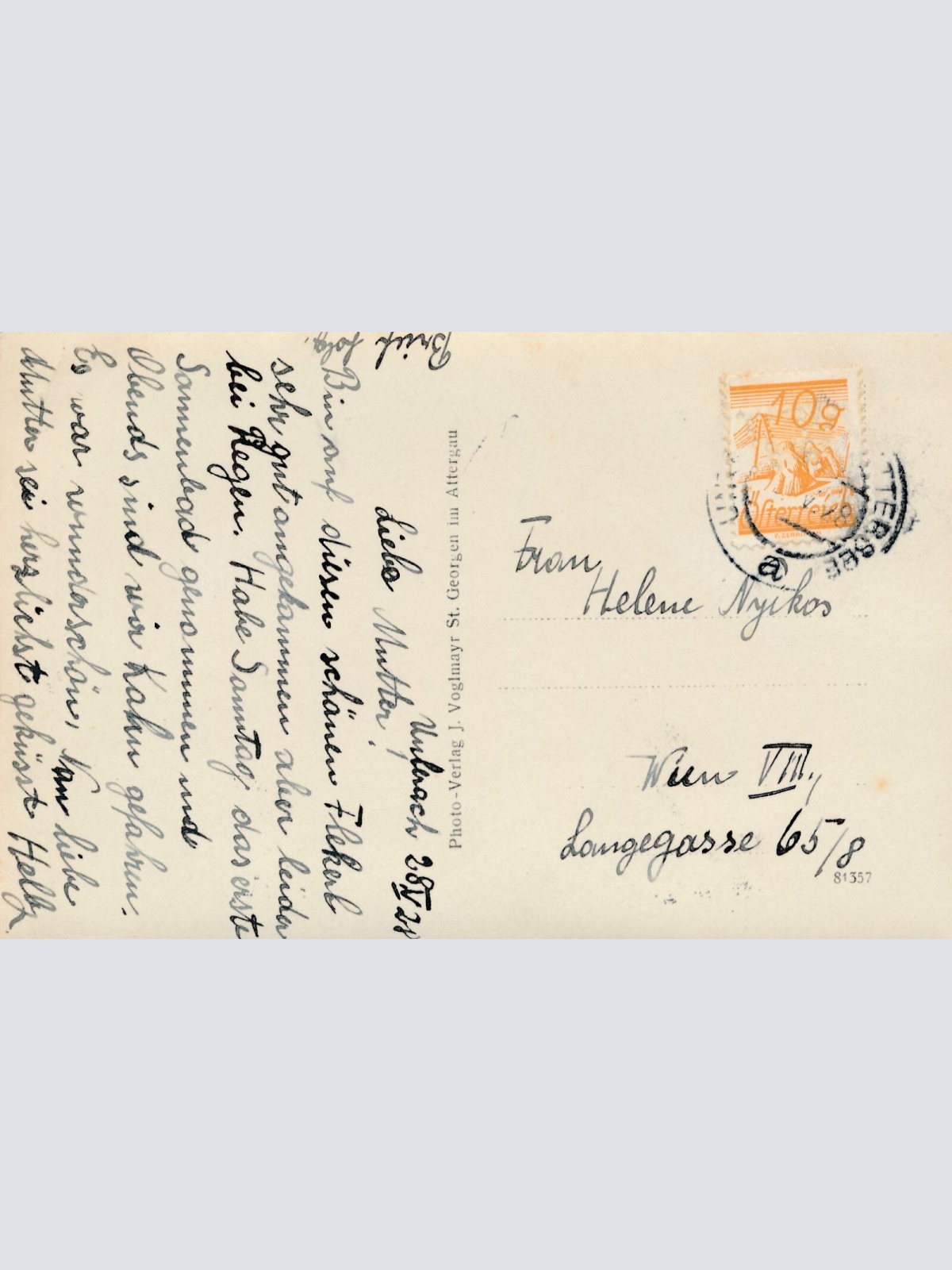 AK, Unterrach am Attersee, Oberösterreich, Ansichtskarte (S3650)