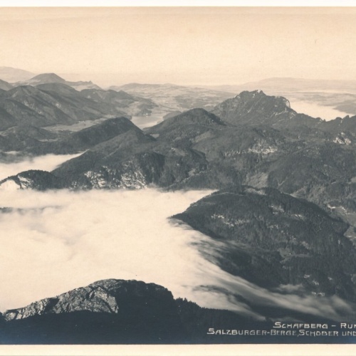 AK, Schafberg - Rundblick, Oberösterreich, Ansichtskarte (S3653)