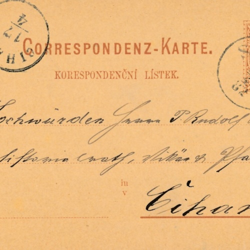 2 Kreuzer - Ganzsachen - Karte 1882 aus Staab (13565)