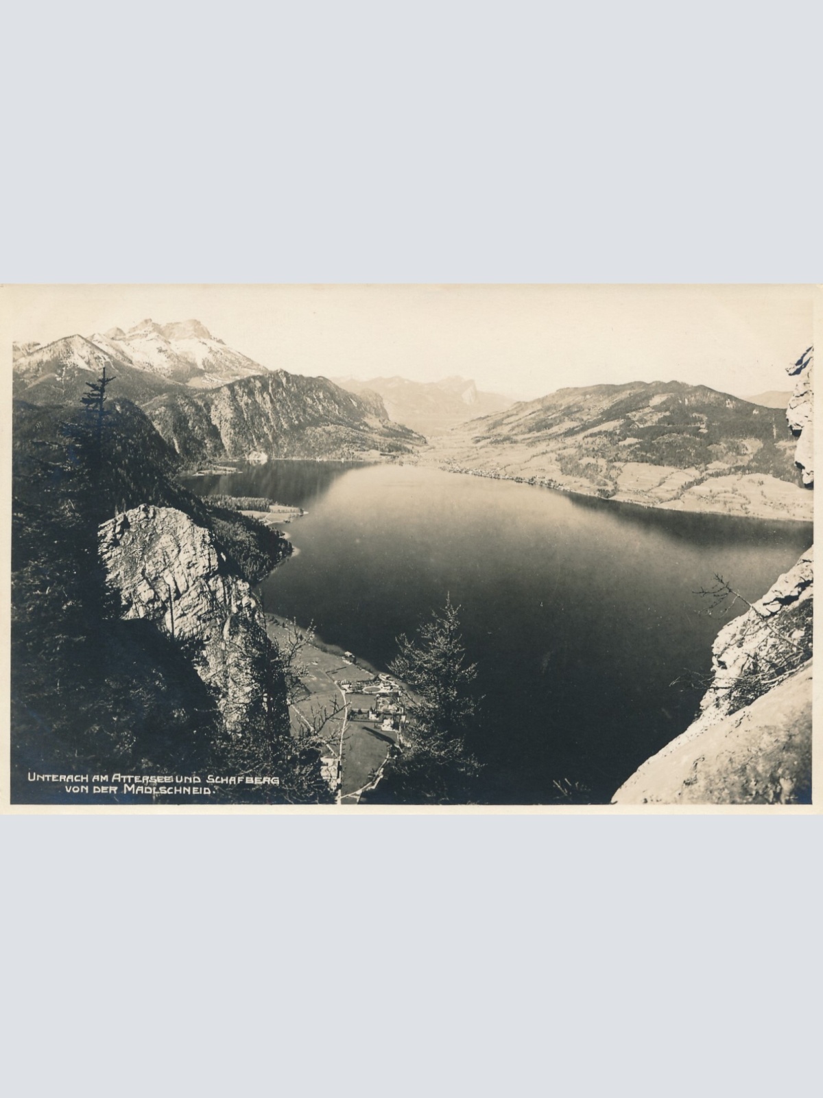 AK, Unterrach am Attersee, Oberösterreich, Ansichtskarte (S3657)