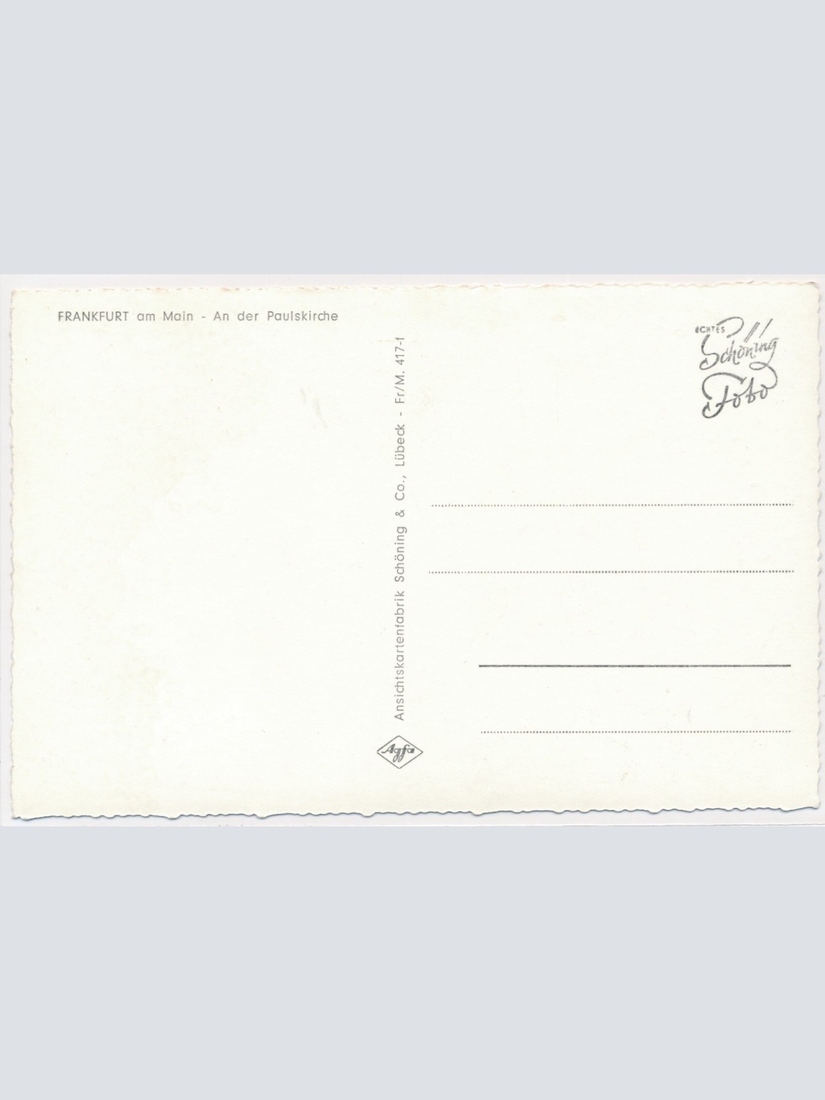 AK, Frankfurt am Main, Hessen, Ansichtskarte (S3639)