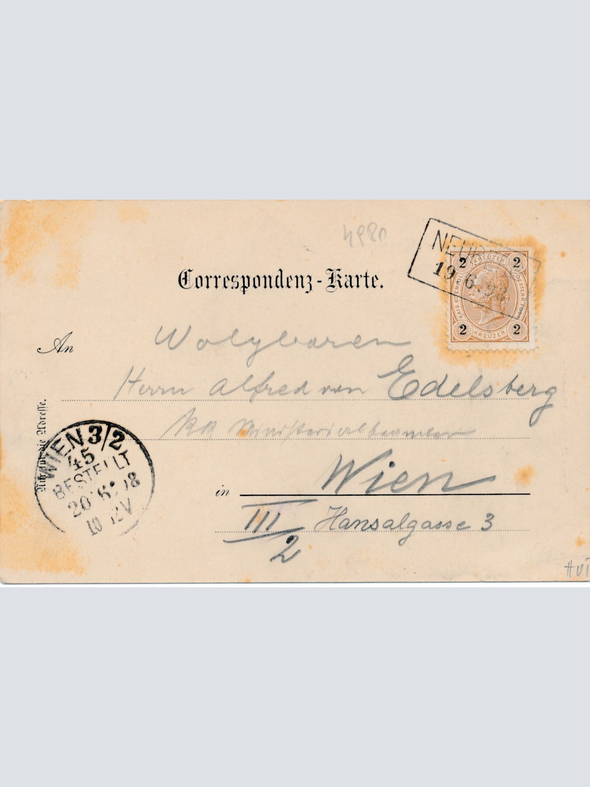 AK gruss aus Krampen mit Geisbock Steiermark Ansichtskarte (13231)