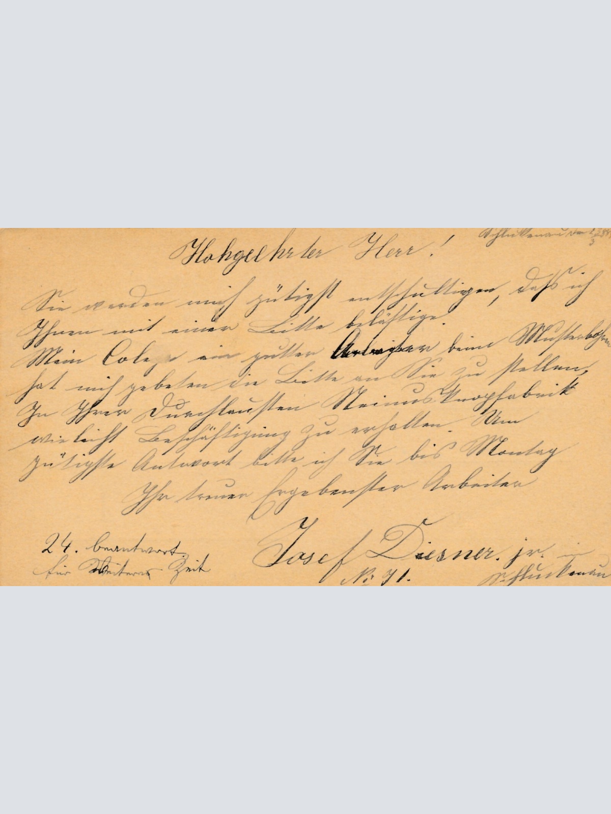 2 Kreuzer - Ganzsachen - Karte 1883 aus Schluckenau (13600)