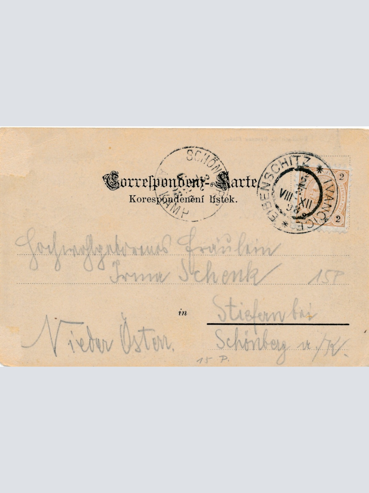 AK aus Eiberschitz Grosser Platz Tschechoslowakei Ansichtskarte (13214)