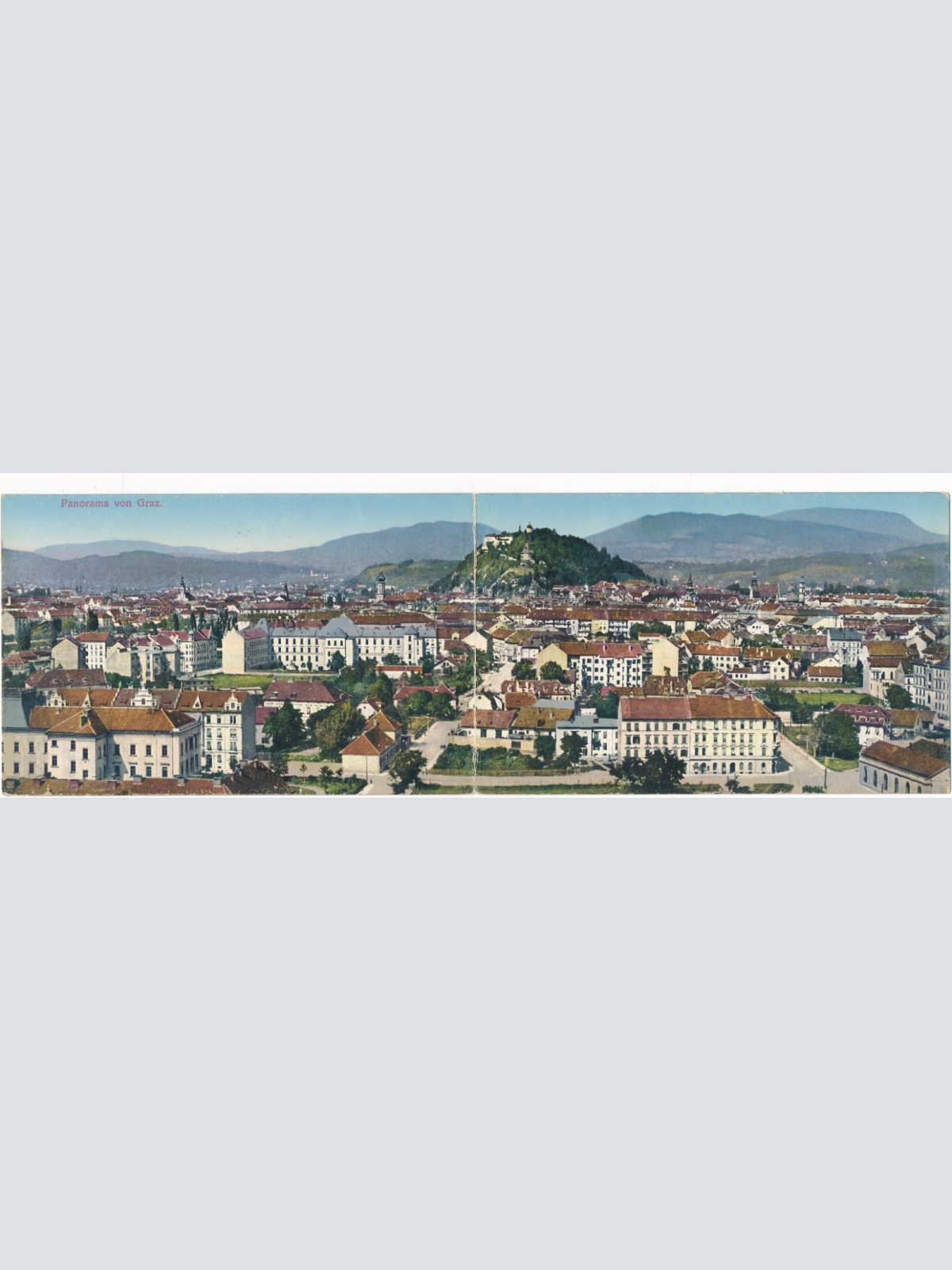 AK Panorama - Karte aus Graz Steiermark Ansichtskarte (13721)